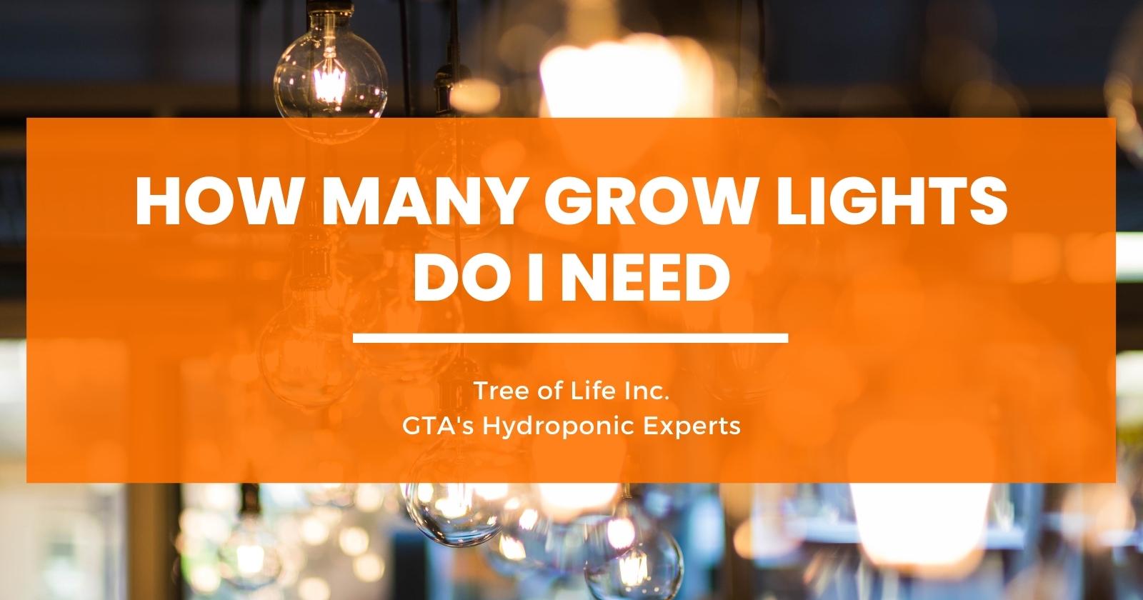 How Many Grow Lights Do I Need? Tree of Life Inc.
