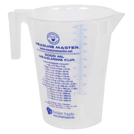 Measure Master Graduated Round Container 160 oz / 5000 ml