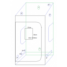 Load image into Gallery viewer, 5' x 5' x 6.5' Fusion Hut 1680D Premium Mylar Grow Tent