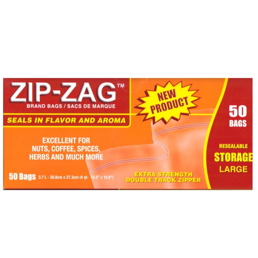 ZIP-ZAG Original Large Bags 27.9 CM x 29.8 CM - 50 Bags