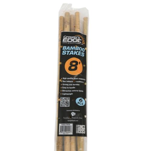 Grower's Edge Bamboo Plant Stakes 8ft 6/pk - IN STORE ONLY