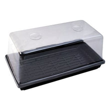 Load image into Gallery viewer, Quad Thick Propagation Tray No Holes and Clear 7" Dome