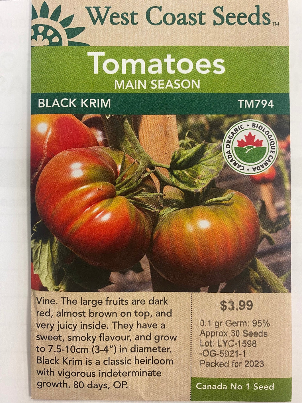 Tomatoes Main Season - Black Krim 0.1gr