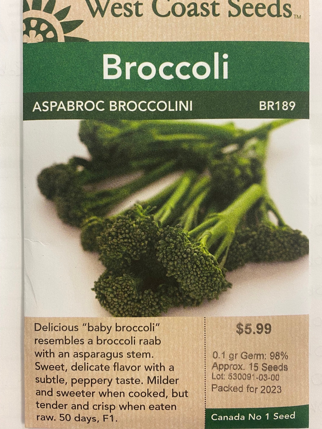 Broccoli - Aspabroc Broccolini 0.1gr