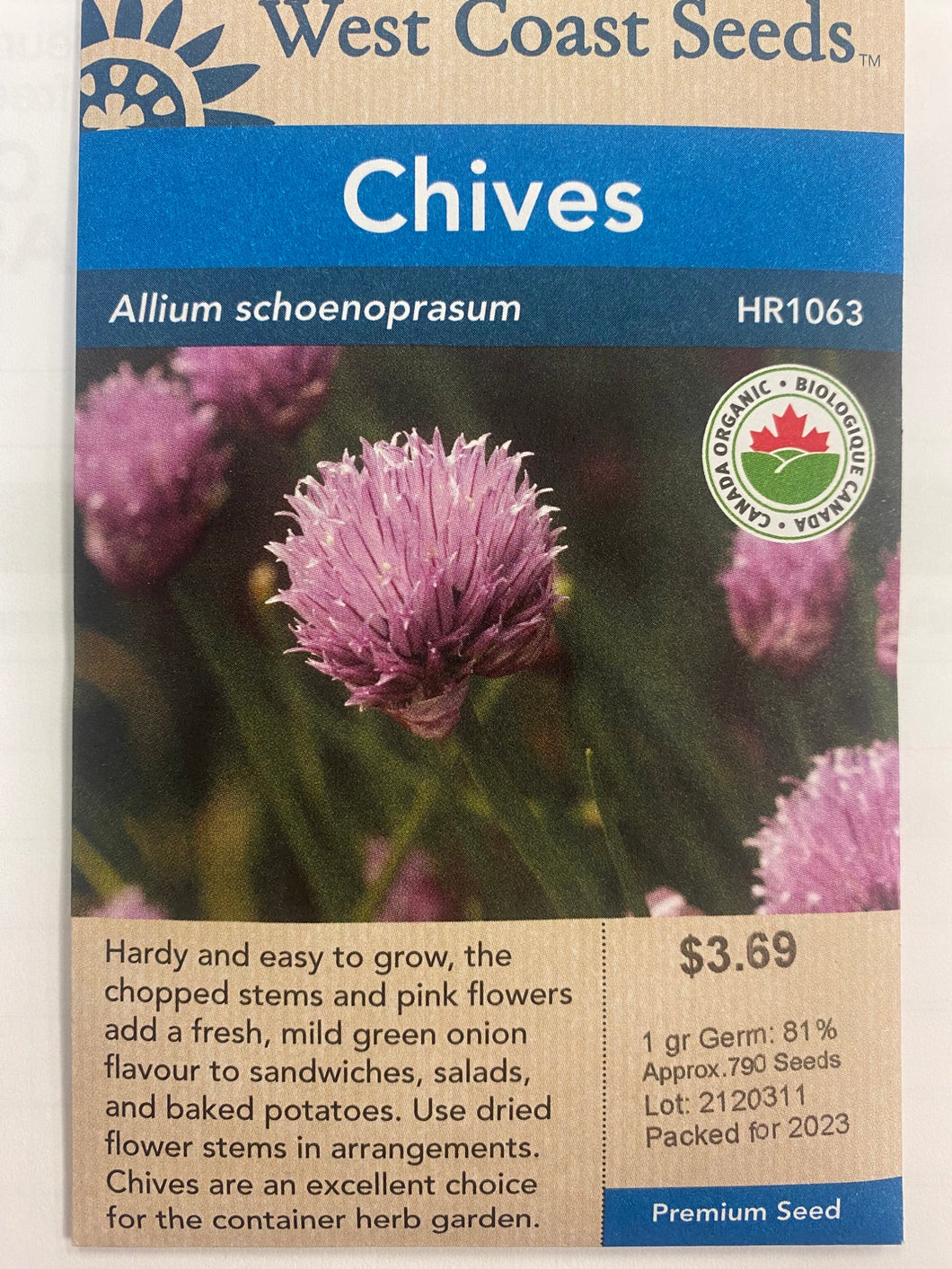Chives - Allium Schoenoprasum 1gr