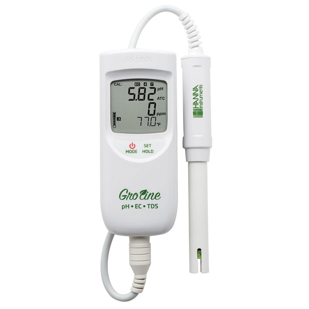 Hanna Groline pH / EC / TDS Waterproof Portable Meter - HI9814