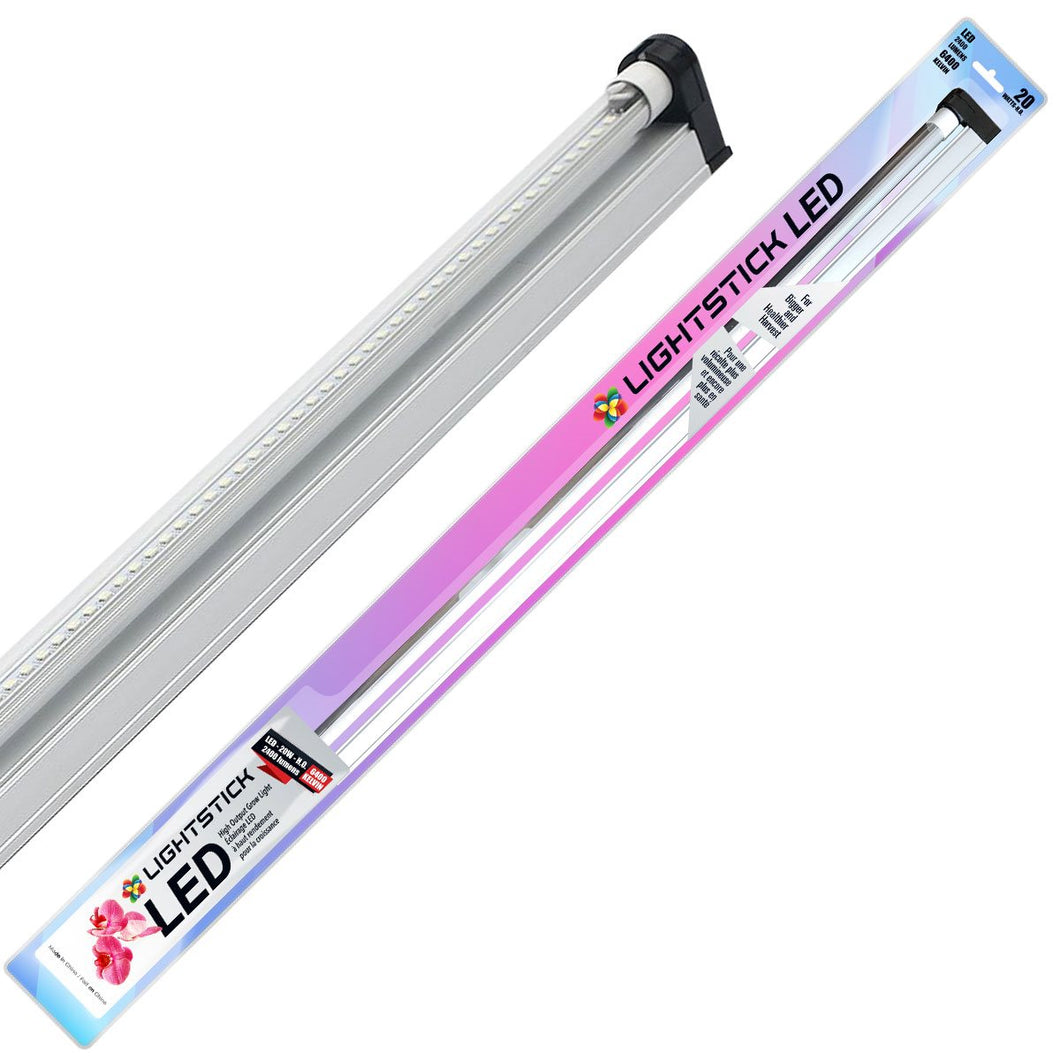 Lightstick LED 6400K 4' Grow Light Strip 120v Linkable