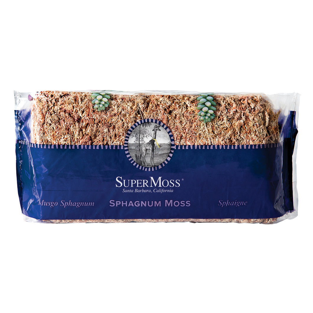 SuperMoss Sphagnum Moss - Natural White 1/3lb