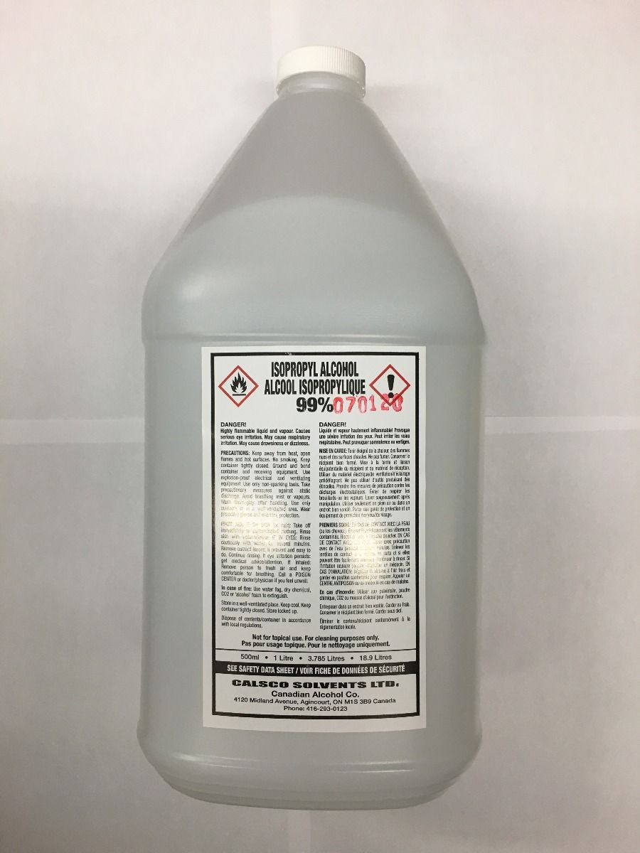 Isopropyl Alcohol 99% - 5 Gallon Pail *IN STORE ONLY*